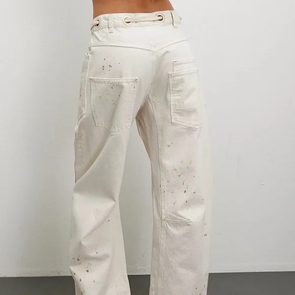 NWT $148 We The Free Moxie Pull-On Barrel Jeans - Picture 4 of 6